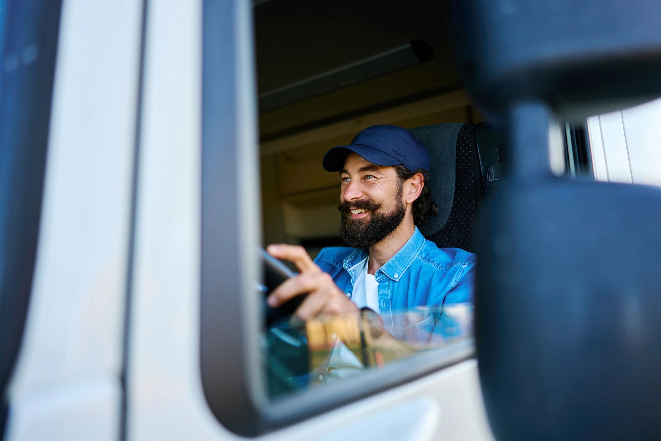 Sample testimonial placeholder image of truck driver